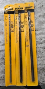 Lot of 3 New DeWalt 12" Black Oxide Drill Bits 1/4", 3/8" & 7/16" - Picture 1 of 2