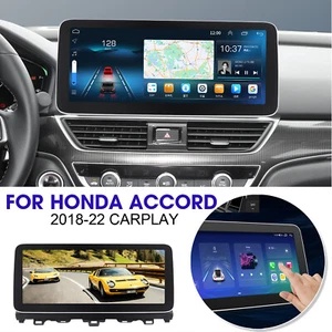 12.3" Android 10 For Honda Accord 2018-2022 Stereo Radio GPS Navigation RDS 32GB - Picture 1 of 22
