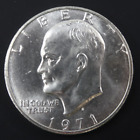 1971-S Eisenhower Silver Dollar Uncirculated 40% Silver $1 Us Mint Coin