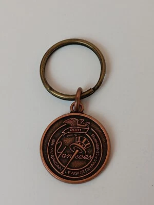 New York Yankees 38 American League Championships 2001 Keychain Medallion NY MLB - Image 1 of 2