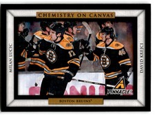2010-11 David Krejci - Milan Lucic Panini Pinnacle Chemistry On Canvas