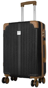 Hartschalen Reise Koffer Trolley Handgepäck 360° Rollen Bardabos Schwarz Gr. M - Bild 1 von 6