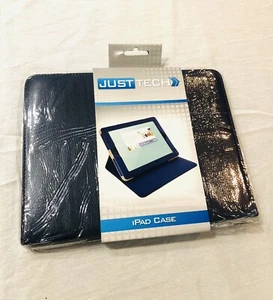Just Tech IPad Case Soft Microfiber Interior Lightweight - Navy Blue - Picture 1 of 4