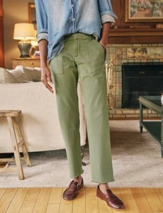 Frank And Eileen $298 Blackrock Utility Pant In Army; 10 - Picture 1 of 6