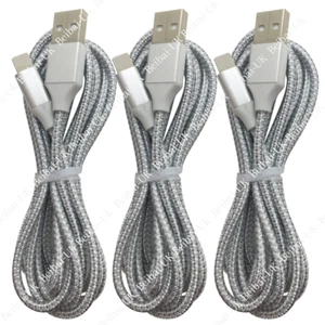 3Pack Heavy Duty USB Charging Cable 6Ft Charger Cord For iPhone 11 XR 8 7 6 iPad - Picture 1 of 12