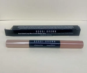 Bobbi Brown Dual Ended Long-Wear Cream Shadow Platinum PINK & Antique Rose New - Picture 1 of 3