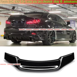 Glossy Black FRP Rear Trunk Lip Wing Spoiler For 2006-2012 Lexus IS250 IS350 ISF - Imagen 1 de 13