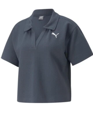 Puma Ladies Size 16 Cropped Polo Shirt 23” Pit To Pit - Image 1 of 3