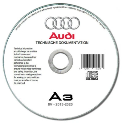 Audi A3 (8V) 2013-2020  manuale officina  - Immagine 1 di 4