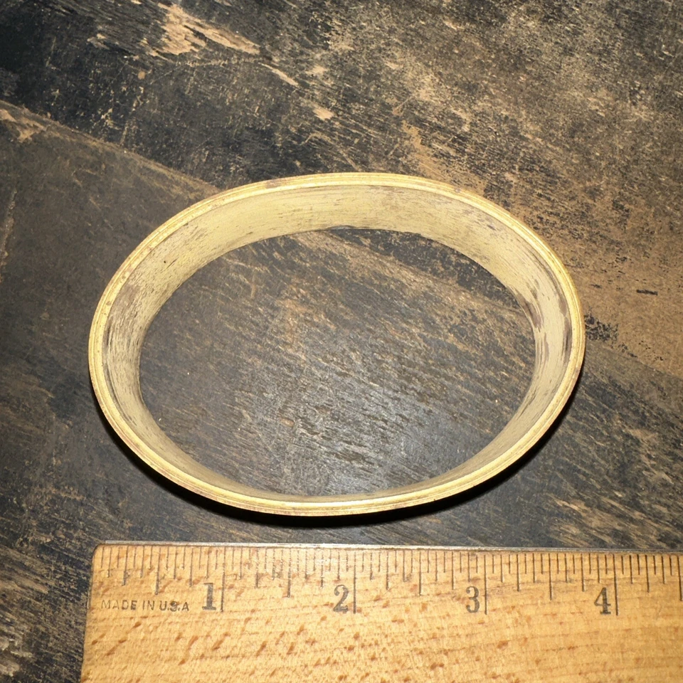 Print Block “ Border “ Oval Shape, Brass. - Image 1 of 4