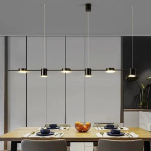 Black Pendant Light LED Kitchen Ceiling Lights Bar Lamp Home Chandelier Lighting - Picture 1 of 10