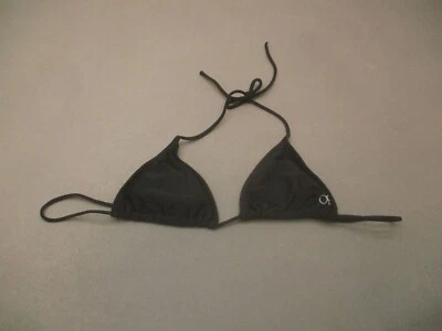 Top de bikini OP talla M (7-9) forrado negro inalámbrico halter/cierre trasero 8J Foto 1 de 4