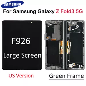 For Samsung Galaxy Z Flod3 F926U/W OLED Inner Screen LCD Display Assembly Green - Picture 1 of 9