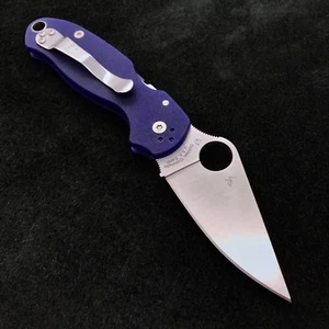 Spyderco Para 3 C223GPDBL Blue G10 Scales - 2.95' S110V Blade Paramilitary NEW - Picture 1 of 9