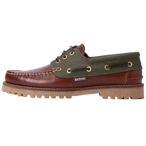 Barbour Mens Deck Boat Shoe Mahogany - Picture 1 of 13