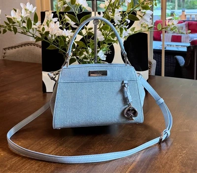 Kate Spade New York Madison Studded Denim Small Top Handle Satchel Crossbody - Image 1 of 4