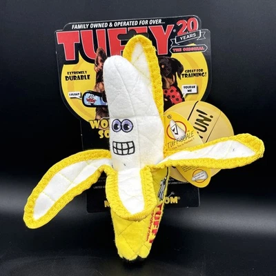 Juguete/plátano/tuffy/ultra duradero para perros/2 piezas/nuevo con etiquetas Foto 1 de 4