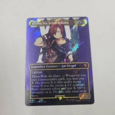 G'raha Tia, Scion Reborn Borderless Surge Foil Final Fantasy 0211 MTG - Image 1 of 4
