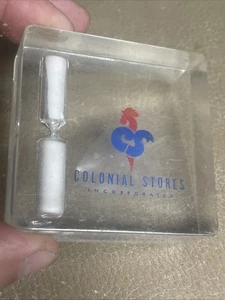 50’s Colonial Stores Supermarket Lucite Advertising Paperweight Big Star Markets - Picture 1 of 8