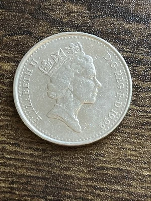 1992 Great Britain United Kingdom 10 Ten Pence Elizabeth II Actual Coin TB6959* - Image 1 of 2