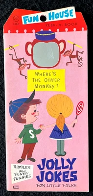 JOLLY JOKES FOR LITTLE FOLKS ~ vintage SC children's book ~ NM ~ "mirror" Lowe - Image 1 of 4
