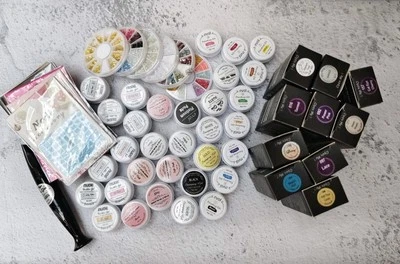 EVOL Gel Polish Practice Set Painting Poly Builder Stamping Nail Sticker Rhinestone