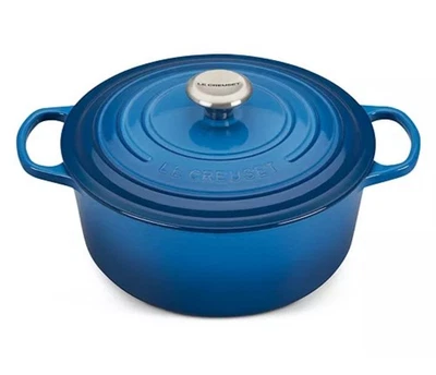 Horno holandés redondo de hierro fundido exclusivo, 5,5 cuartos, en Marsella, nuevo, de Le Creuset Foto 1 de 4