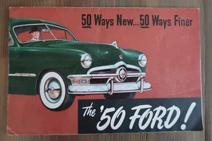 EUC 1950 Ford Advertising 50 WAYS NEW FORD FOR '50 Brochure Pamphlet Handout - Picture 1 of 8