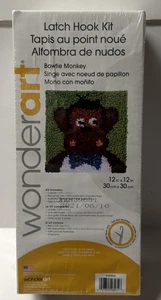 WonderArt "Bowtie Monkey" Riegel Haken Kit - Hergestellt in den USA aus importierten Fasern - Bild 1 von 3