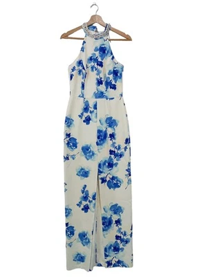 PAPER DOLLS Cocktailkleid Damen Kleid Gr. DE 36 wollweiß-blau Elegant - Bild 1 von 4