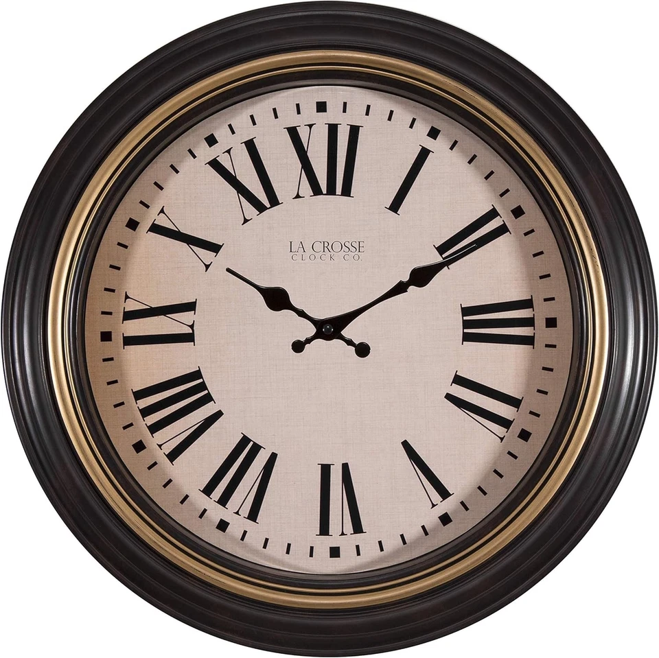 La Crosse Technology 404-3045bk 18 Inch Plastic Wall Clock