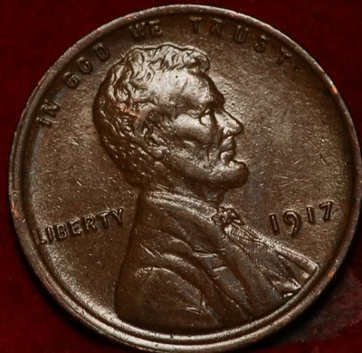 1917 Philadelphia Mint Copper Lincoln Wheat Cent - Image 1 of 2