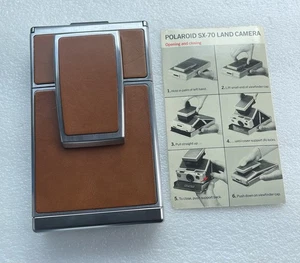Macchina fotografica terrestre Polaroid SX-70 vintage con custodia in pelle - Foto 1 di 14