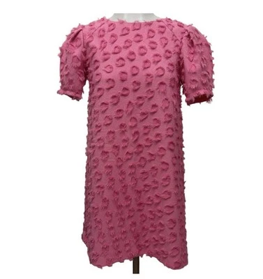 ZARA KIDS PINK DRESS WITH SEAM DETAILS ROUND NECK  Size 13 14 YEARS - Image 1 of 4