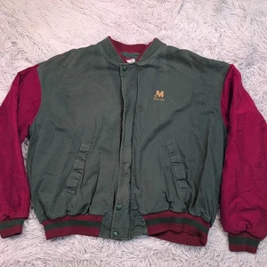Chaqueta Mycogen Vintage Para Hombres 2XL Verde Abrigo Bombardero Bolsillos con Cremallera Exterior - Imagen 1 de 13