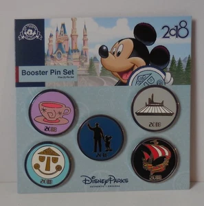 Disney Pin 2018 Booster 5 Pin Set Collection - Picture 1 of 5