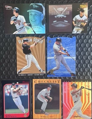 Lote de 7 cartas Cal Ripken Jr Baltimore Orioles HOF + inserções, UDSP, folha, pináculo - Imagem 1 de 4