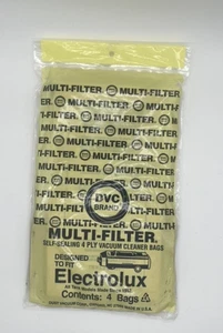 DVC Multi-Filter Vacuum Bags 4 Ply For Electrolux All Tank Models USA New Sealed - Picture 1 of 3