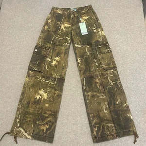 NWT Revice Los Angeles Realtree Camo Amelia Oakland Cargo Pant Baggy Loose 25 - Picture 1 of 11