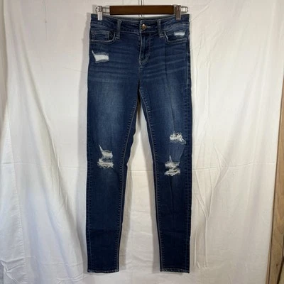 Daytrip Lynx Skinny High Rise Women's 26R Dark Wash Blue Stretch Jeans - Image 1 of 4