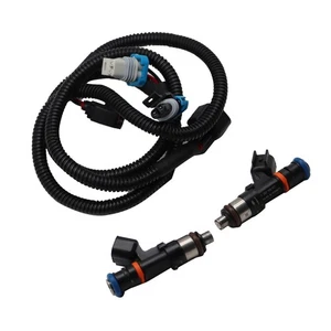 2X Fuel Injector with Pigtail Harness Fit For Polaris Ranger Crew 800 Ranger 800 - Picture 1 of 11