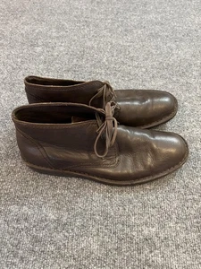John Varvatos Botas Para Hombre Talla 10 Cuero Marrón Chukka Con Cordones Tobillo F505K4B - Imagen 1 de 12