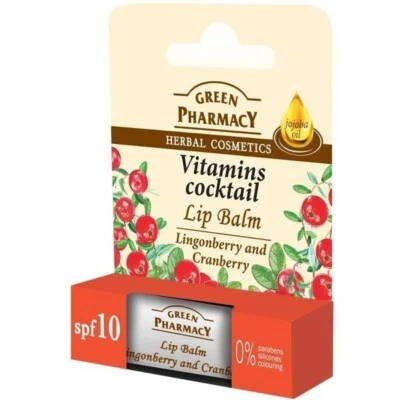 ELFA PHARM Green Pharmacy Lip Balm Lingonberry and Cranberry 4.8g