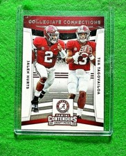 TUA TAGOVAILOA & JALEN HURTS COLLEGIATE CONNECTIONS 2020 CONTENDERS DRAFT PICKS 