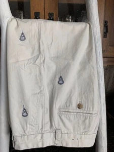 Vinyard Vines Boys Sz.16 Khaki Shorts Lax Theme - Picture 1 of 5