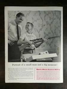 Vintage 1959 Marlin Rifle Micro-Groove Rifling Full Page Original Ad - Picture 1 of 1