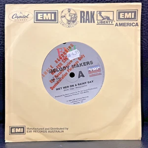 Melody Makers Met Her On A Rainy Day 45 RPM Vinyl Single 7” RARE US Promo Demo - Picture 1 of 7