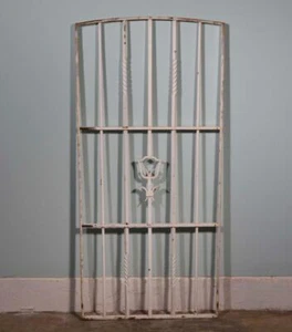 Large French Vintage Wrought Iron Window/Door/Gate Grille Panel Salvage - Picture 1 of 11