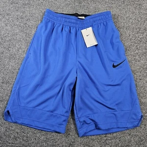 NWT Nike Athletic Shorts Mens Small Blue Black Basketball Dri Fit Breathable - Picture 1 of 11