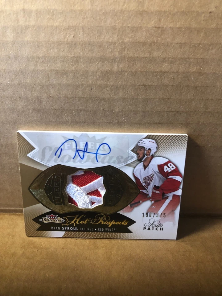 2014-15 Fleer Showcase #184 Ryan Sproul JSY AU 190/375 RC - Image 1 of 2